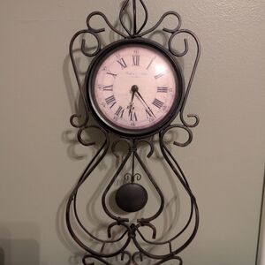 Elegant Black Wall Clock Vintage